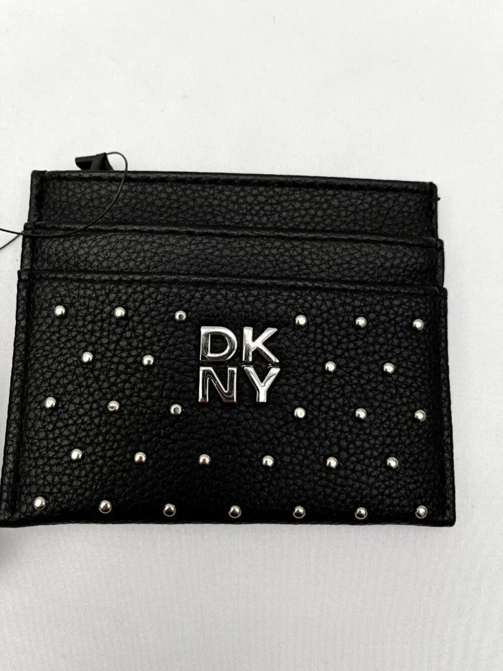 DKNY Jenny Studded Card Holder Black – Slim Wallet – New With Tags
